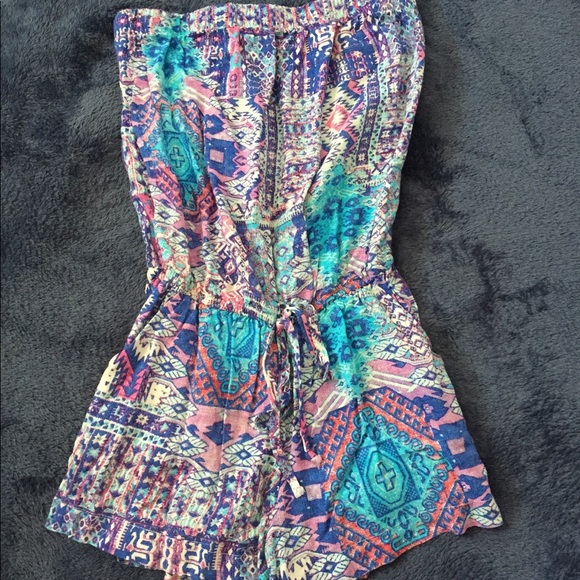 Spring tube top romper - Picture 1 of 2